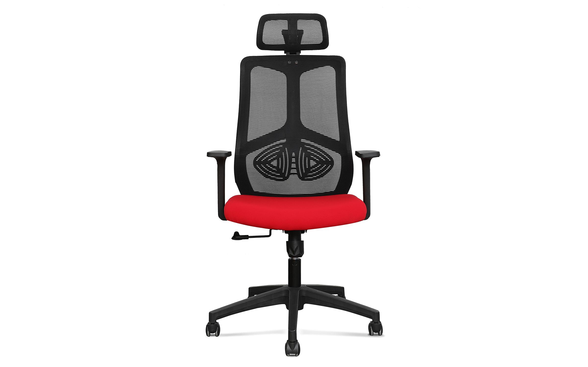 Καρέκλα γραφείου Miler II, μαύρο + κόκκινο  2